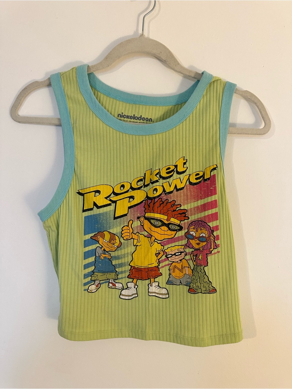 Nickelodeon Rocket Power Green Ribbed Tank